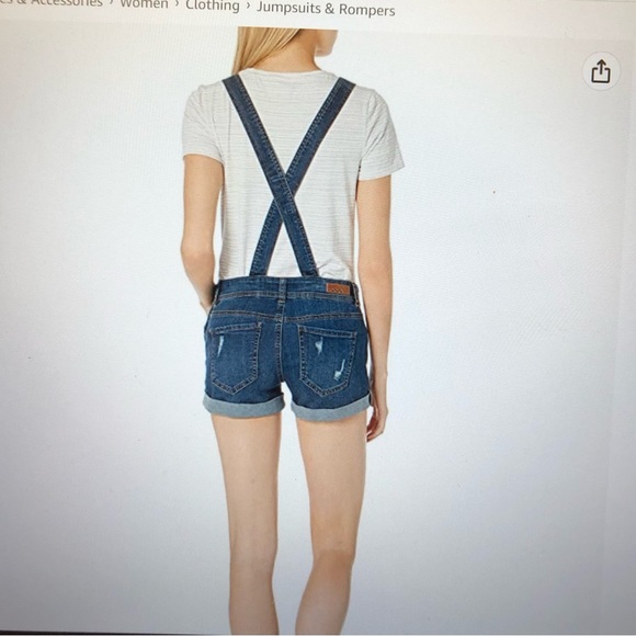 Dollhouse women’s cuffed shortall in size3 - Picture 3 of 7